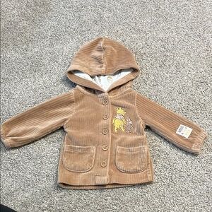Disney Baby Brown Jacket with Winnie the Pooh Designs